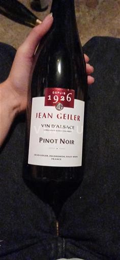 Alsace Pinot Noir Jean Geiler 1926 Non-Vintage
