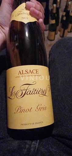 Alsácia Pinot gris Les Faitières Pinot Gris 2021