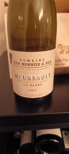 Borgoña Meursault Domaine Jean Monnier & Fils La Barre 2019