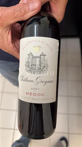 Bordéus Médoc Château Greysac 2001