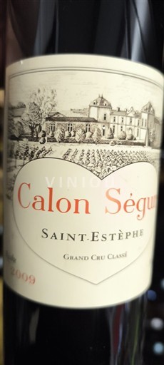 Bordeaux Saint-Estèphe Château Calon Ségur 2009