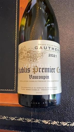 Bourgogne Chablis Premier Cru Domaine Alain Gautheron Vaucoupin 2021