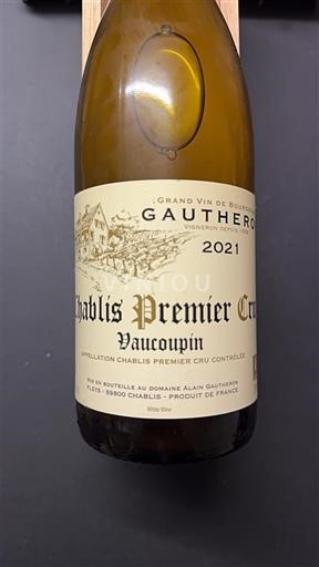 Bourgogne Chablis Premier Cru Domaine Alain Gautheron Vaucoupin 2021