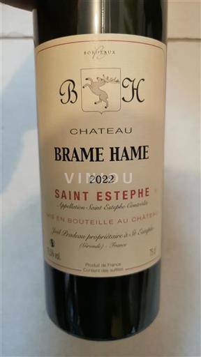 Bordeaux Saint-Estèphe Château Brame Hame 2022