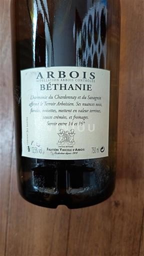 Jura Arbois Fruitière Vinicole Arbois Béthanie Ei vuosikertaa