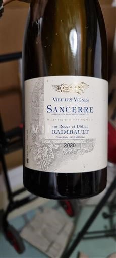 Vin Blanc sec Vieilles Vignes ROGER ET DIDIER RAIMBAULT 2020 France Vallée de la Loire Sancerre AOC