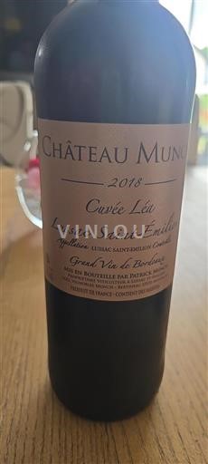 Bordéus Lussac-Saint-Émilion Château Munch Léa 2018