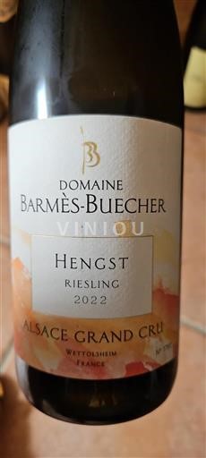 Alsace Alsace Grand Cru Grand Cru Domaine Barmès-Buecher Hengst 2022