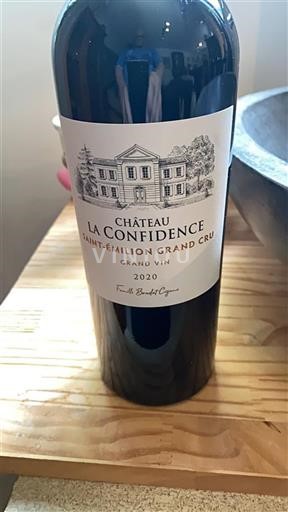 Bordéus Saint-Émilion Grand Cru La Confidence 2020