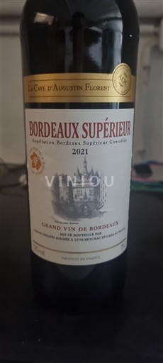 Bordeaux Bordeaux Supérieur La Cave d'Augustin Florent 2021
