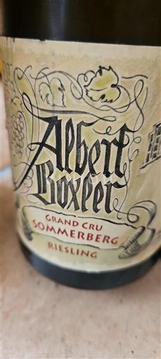 Alsácia Alsácia Grand Cru Grand Cru Albert Boxler Sommerberg E 2013