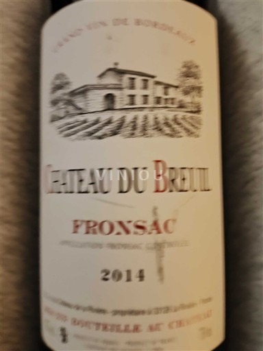 Bordeaux Fronsac Château Breuil 2014