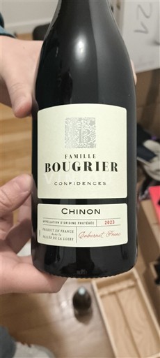 Loire Valley Chinon Famille Bougrier Confidences 2023