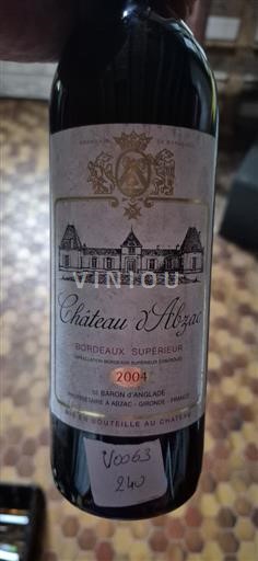 Burdeos Bordeaux superior Château Abzac 2004