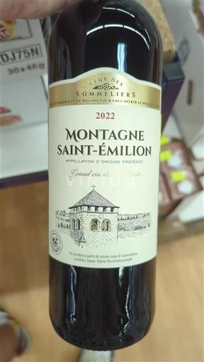 Burdeos Montagne-Saint-Émilion Club des Sommeliers 2022