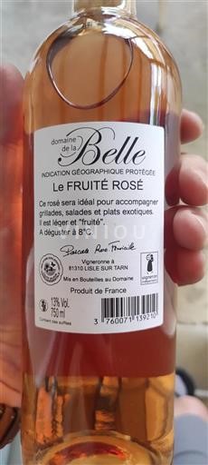 Sydväst Ospecificerad Domaine La Belle Le Fruité Rosé Icke årgångsbetecknad