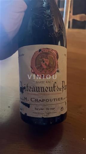 Rona dolina Châteauneuf-du-Pape M. Chapoutier Barbe Rac 1992