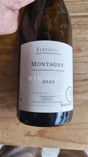 Burgundi Montagny Berthenet 2022