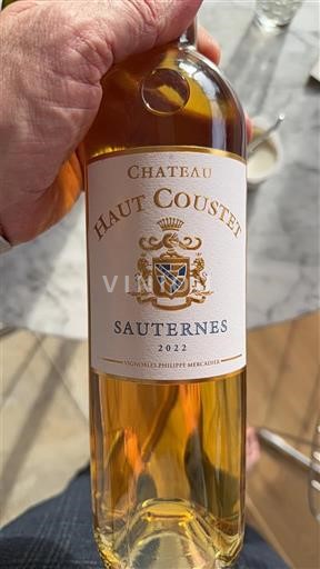 Bordeaux Sauternes Château Haut Coustet 2022