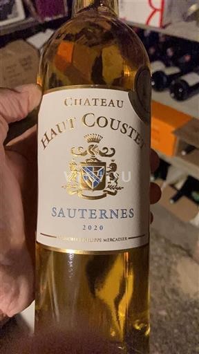 Burdeos Sauternes Château Haut Coustet 2020