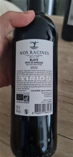 Bordeaux Blaye-Côtes-de-Bordeaux Famille Raymond Nos Racines 2022