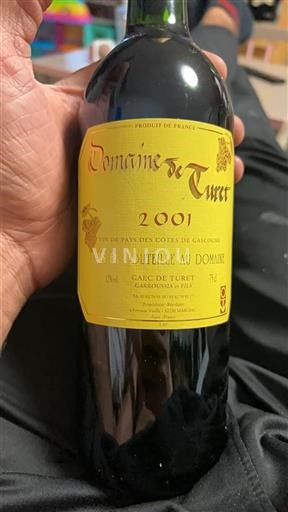 Sydvestfrankrig Côtes de Gascogne Domaine Turet 2001