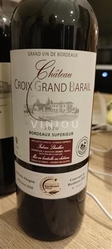 Bordeaux Bordeaux Supérieur Château Croix Grand Barail 2020