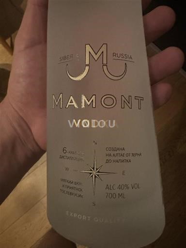 Rượu Vodka Trắng Mamont Itkulsky 5a Nga Siberia