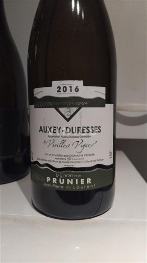 Bourgogne Auxey-Duresses Domaine Prunier Vieilles Vignes 2016
