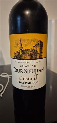 Burdeos Haut-Médoc Château Tour Sieujean L'instant 2018