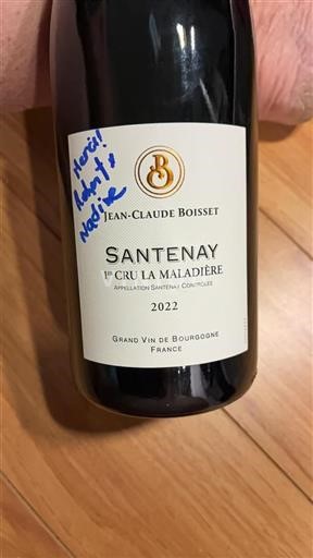 Burgund Santenay Premier Cru Jean-Claude Boisset 1er Cru La Maladi%c3%a8re 2022