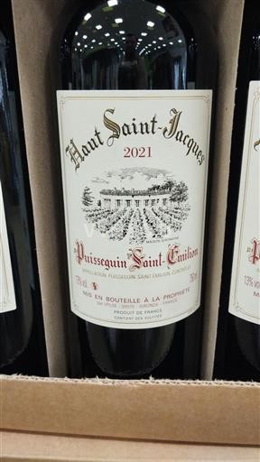 Bordeaux Puisseguin-saint-émilion Haut Saint-Jacques 2021