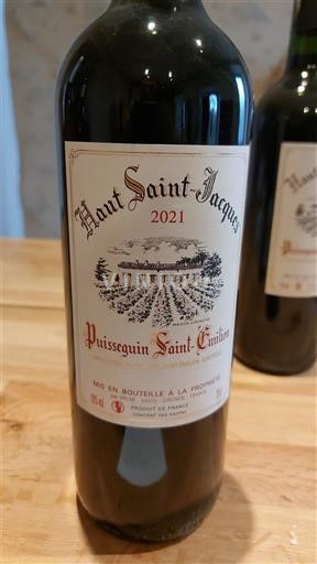Bordeaux Puisseguin-saint-émilion Haut Saint-Jacques 2021