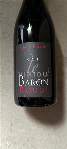 Loiren laakso Touraine Domaine Baron Côt le Baron Rouge Ei vuosikertaa