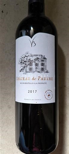 Bordeaux Ikke specificeret Château Padère 2017