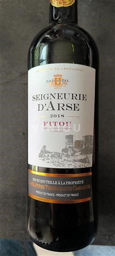 Languedoc Fitou Les Maîtres Vignerons de Cascastel Seigneurie d'Arse 2018