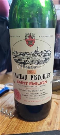 Bordeaux Saint-Émilion Château Pistouley 1995