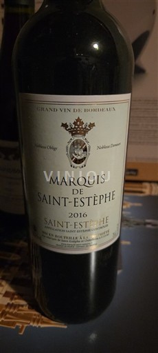 Bordeaux Saint-Estèphe Marquis de Saint-Estèphe 2016