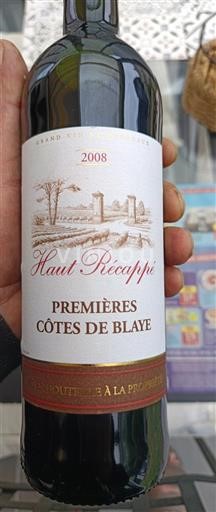Bordeaux Ikke specificeret Haut Réacapré 2008