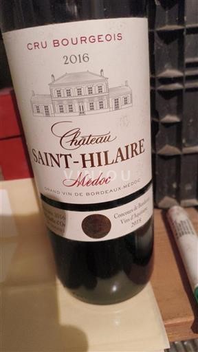 Bordeaux Médoc Cru Bourgeois Château Saint-Hilaire 2016