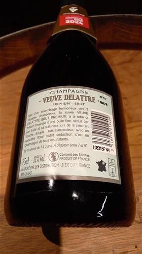 Champagne Champagner Veuve Delattre Premium Brut Ohne Jahrgang
