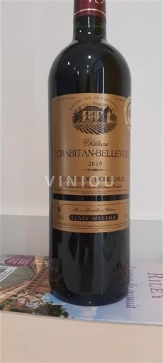 Bordéus Encostas de Bordéus Château Crabitan-Bellevue Spéciale 2019