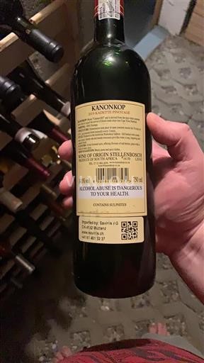 Région côtière Stellenbosch Kanonkop Kadette Pinotage 2019