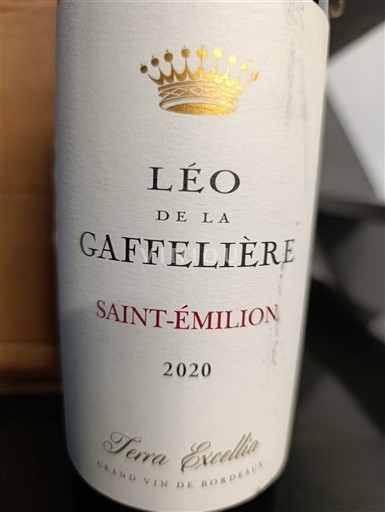Bordeaux Saint-Émilion léo de la gaffelière  2020