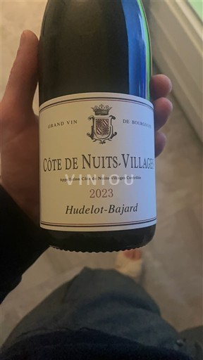 Verërat Rouge sec Hudelot-Bajard 2023 Francë Burgundi Côte de nuits fshatra AOC