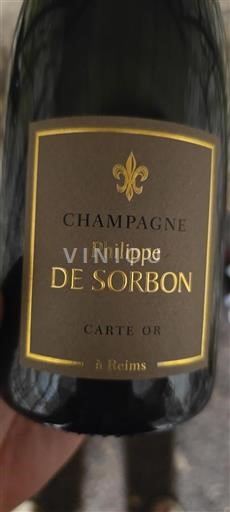 Champaña Champán Philippe de Sorbon Carte Or Sin añada