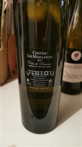 Provansa Côtes-de-Provence Château Les Mesclances 2017