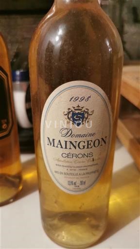 Bordeaux Cérons Domaine Maingeon 1998