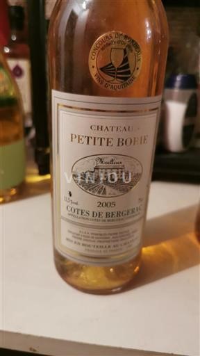 Sudoeste Côtes de Bergerac Château Petite Borie Moelleux 2005