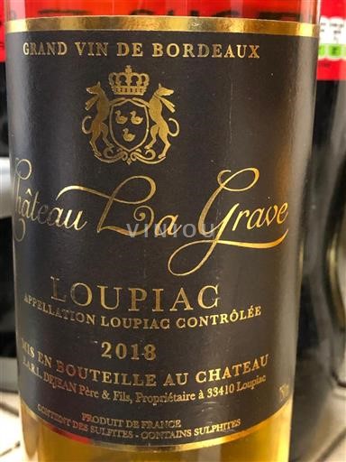 Bordeaux Loupiac Château La Grave 2018
